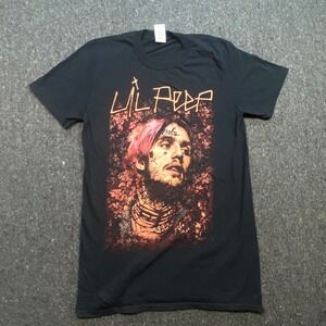 Gildan Emo Rap Mens S Lil Peep Graphic Print Black Cotton T-Shirt Music Merch